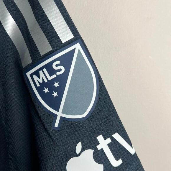 San Diego FC Deru #9 MLS 2025 Adidas Authentic Home Jersey Men’s L Navy Blue - Picture 8 of 11